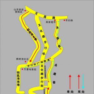 萍乡步行街消防通道开始单行了！内附详细线路图~